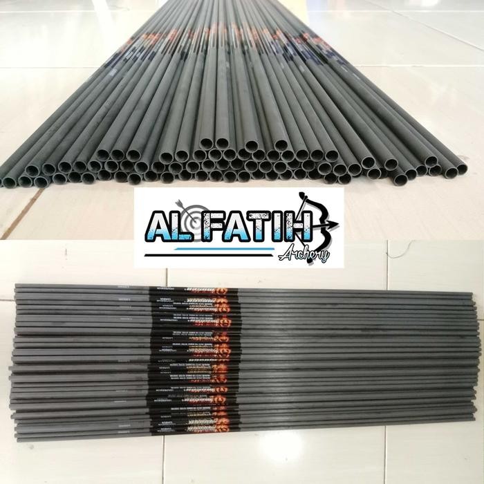 shaft pure carbon musen id 6.2mm 100% carbon / shaft untuk arrow kode 852