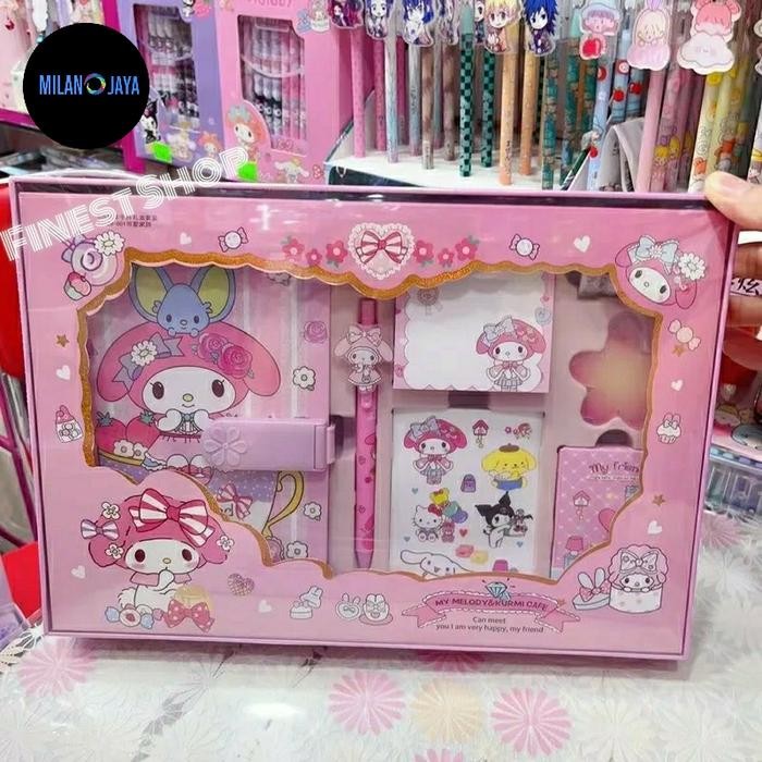 

Jurnal 7In1 Set Gift Box Buku Diary Notes Pulpen Memo Gantungan Stiker Notebook Paper Book