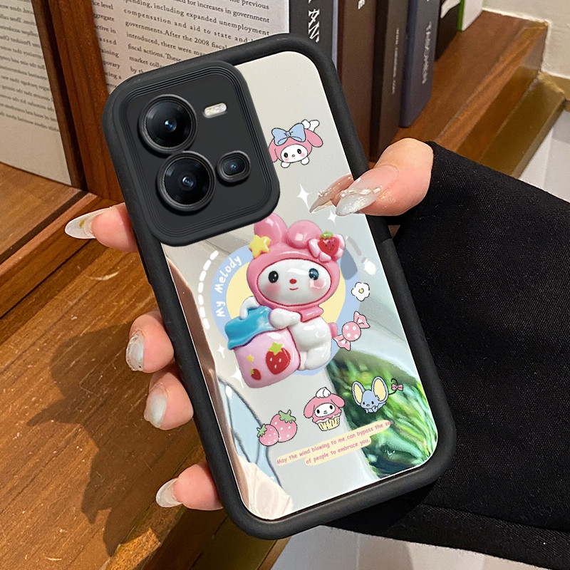 Casing Hp VIVO V25 5G VIVO V25E VIVO X80 Lite 5G Case Casing pola Boneka keramik Kasing HP Cesing Si