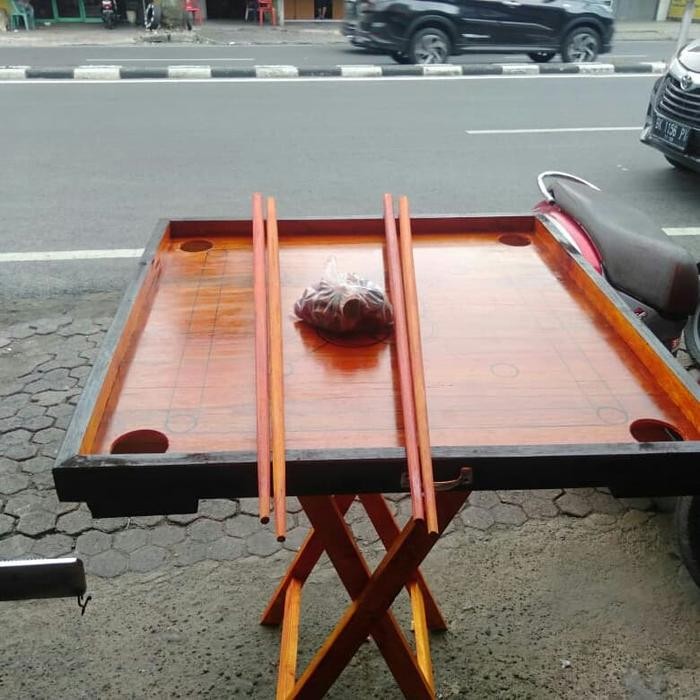 Mainan Anak" / Dewasa / Meja Tusot Set / Bilyard Kayu / Gosend , Grab Kode 903