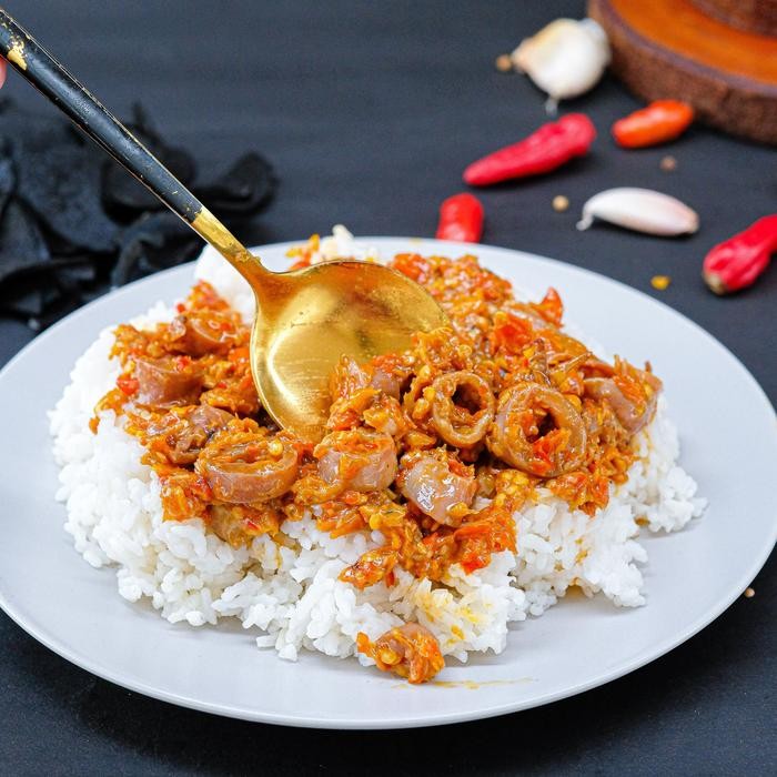 

Diskon! Promo Sambal Cumi Arang 150Gr Bu Djui Sambal Curang Pedas Best Seller