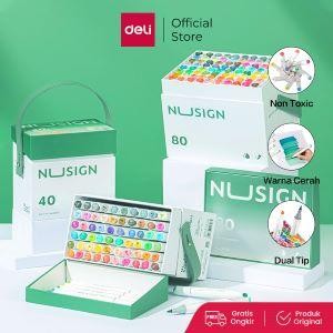 

Nusign Sketch Marker / Spidol Sketsa Dual Tip Non Toxic NS736 - 40 warna