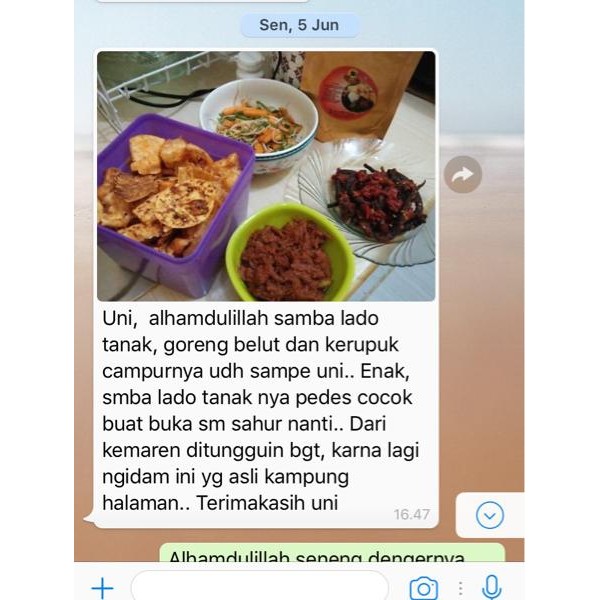 

Diskon! Promo Sambalado Tanak Teri Jengkol Petai 500G Rendang Uni Lili Khas Minang