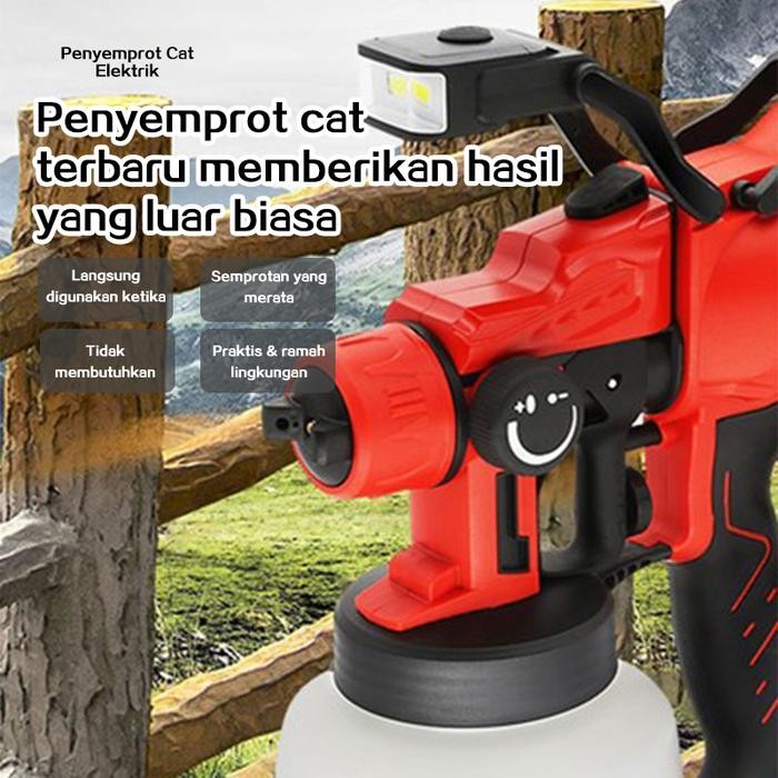 Electric Spray Alat Cordless Led 550W Semprot Cat Listrik Alat Cat Semprot Semprotan Cat Kompresor