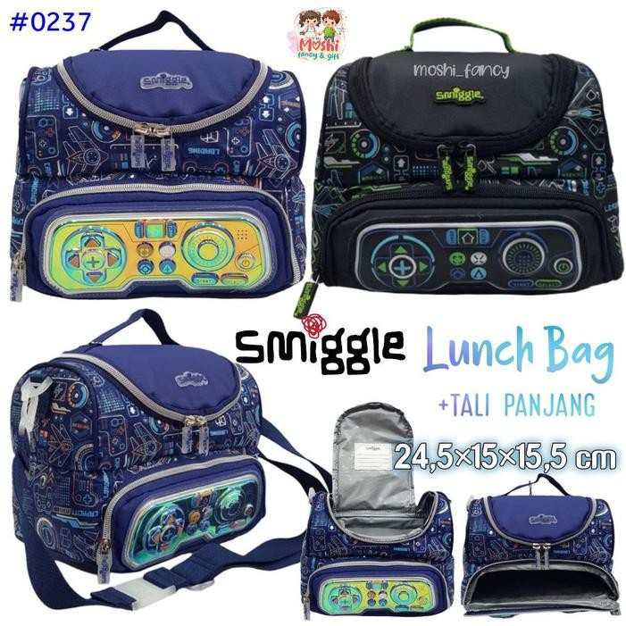 Lunch Bag Double Decker Smiggle Virtual Game / Tas Makan Smiggle Selempang Virtual Game / Tas Bekal