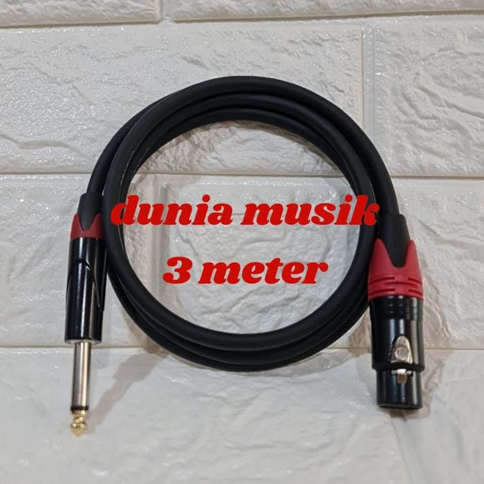 kabel jack canon female to akai / jack canon female ke akai 6 5mm