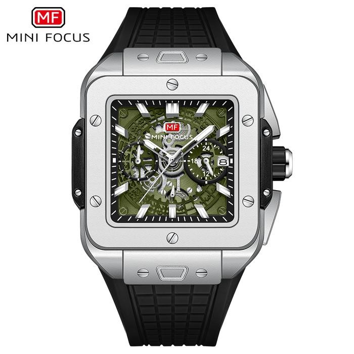 Jam Tangan Pria Premium Mini Focus Chronograph Tesseract Concept Original Anti Air