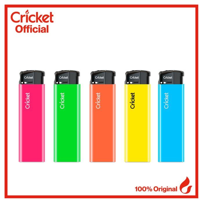 

Terbaru Korek Api Cricket Fluo Elektrik Mini - 5pcs Ready