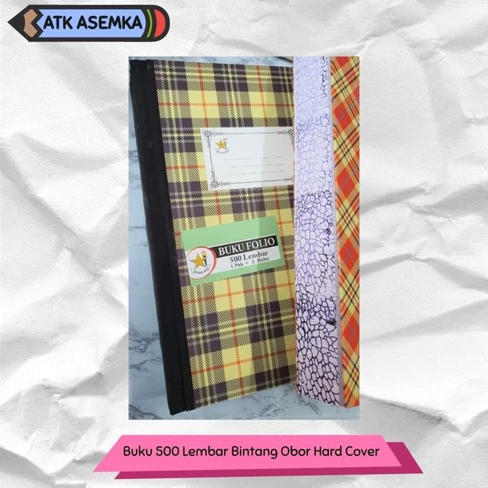 

tersedia buku hard cover 500 lembar bintang obor notebook premium