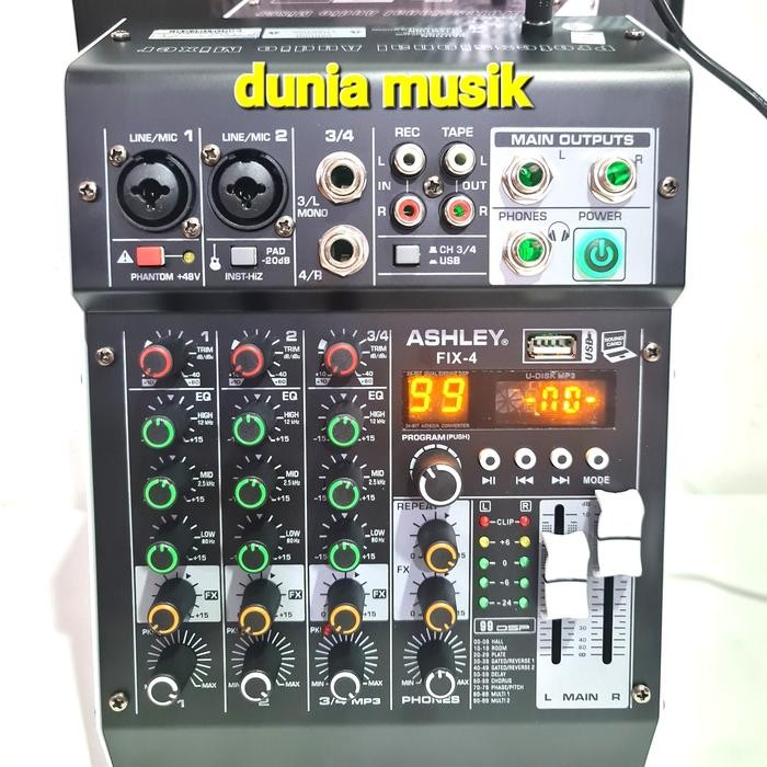 Mixer Ashley Fix4 Fix 4 4 Channel Original