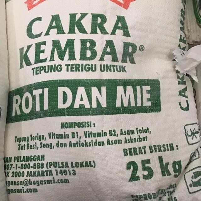 

Terbaru Cakra Kembar - Tepung Terigu Cakra Kembar 25kg - Gosend/Grab Only!! Ready