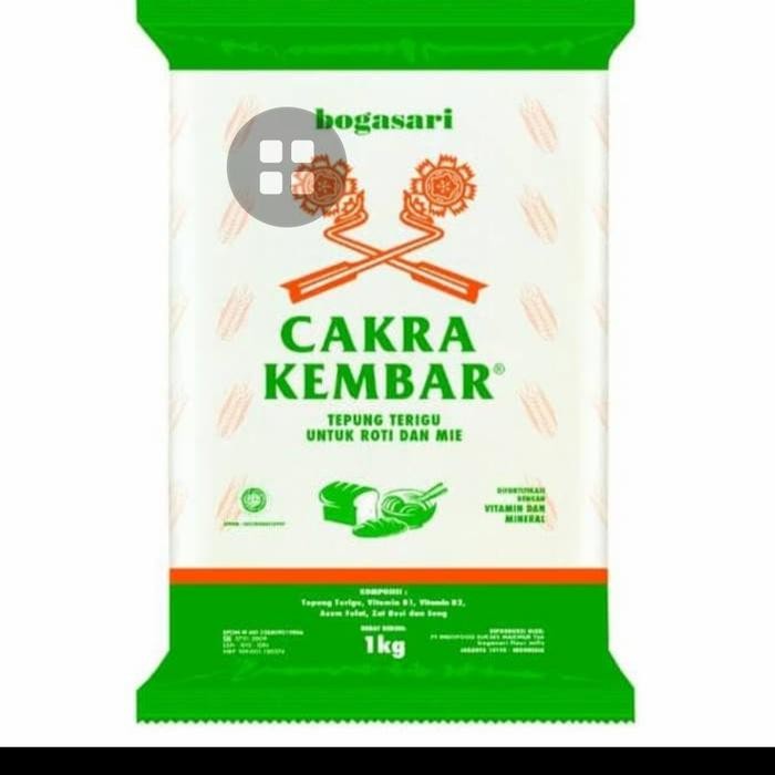 

Promo Terlaris Tepung Terigu Cakra Kembar Econo dus (12 1kg) Ready