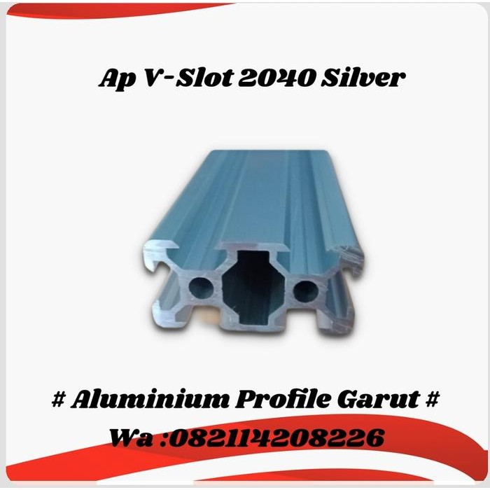 ALUMINIUM ALUMUNIUM PROFILE V- SLOT 2040 PER 1 CM
