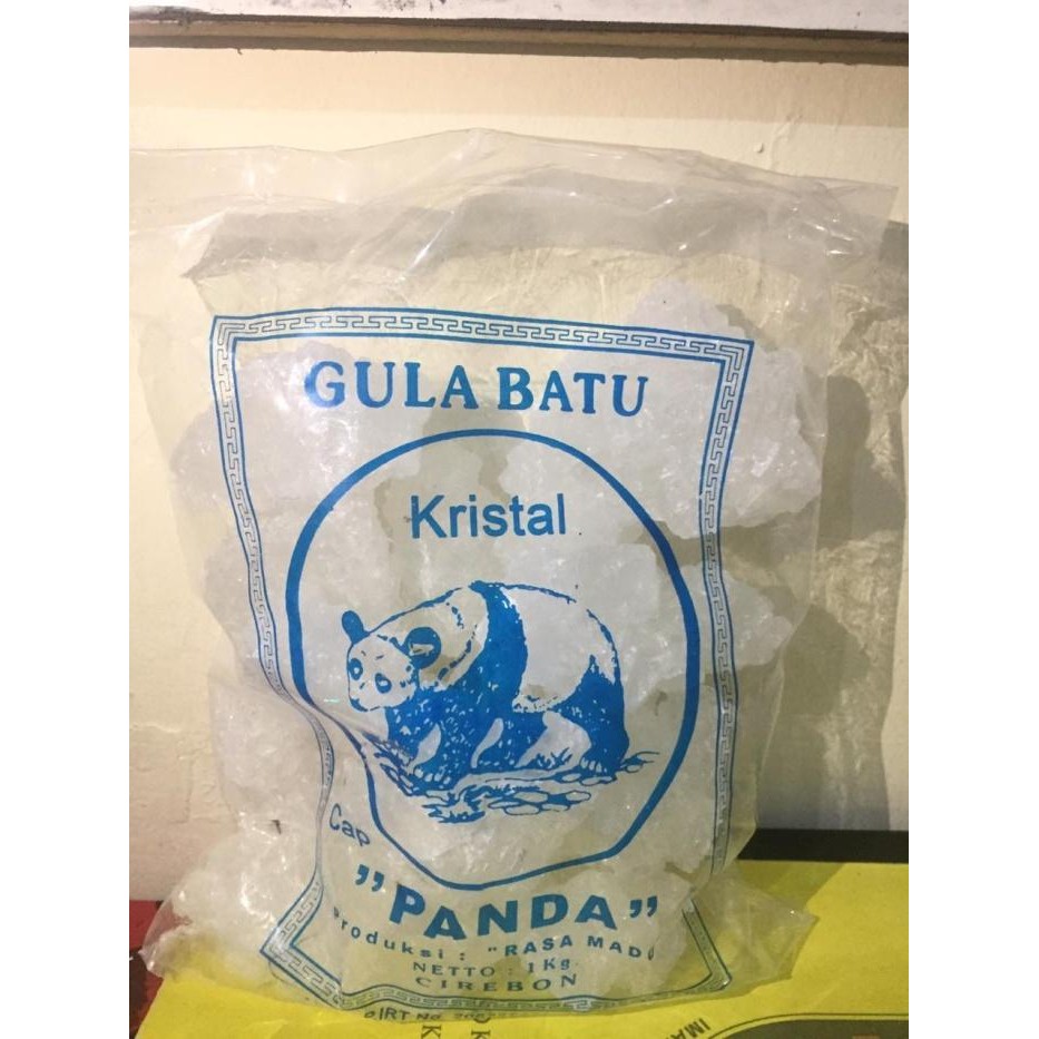 

(Allthebest) Gula Batu Kristal Putih Murni Premium White Rock Sugar Kristal 1KG.