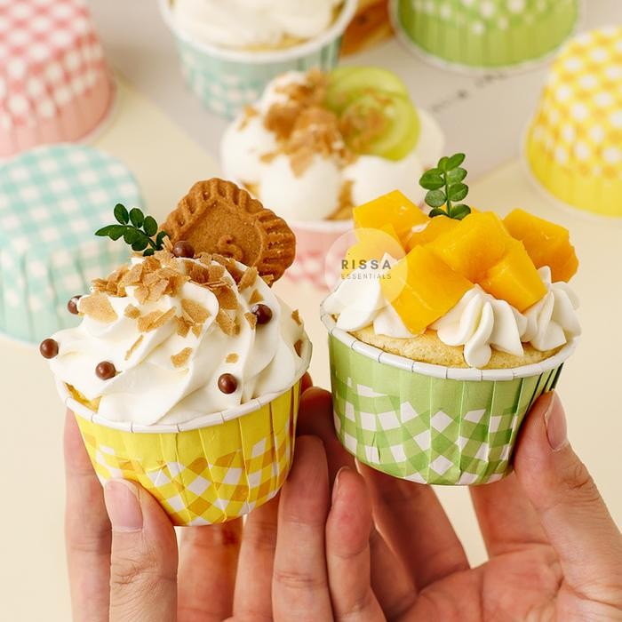 RASA [Rissa] Cupcake Cup Motif Lucu Korea Kertas Cangkir Kue Muffin Paper Kertas Cupcake