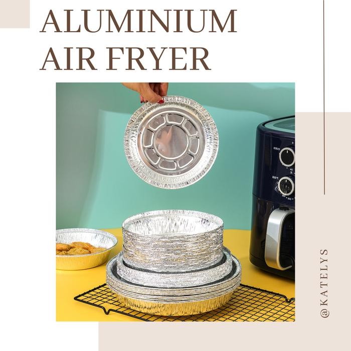 BAKE Kertas Alas Air Fryer Aluminium Foil Mangkok Oven Baking Tray
