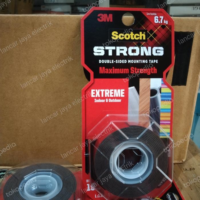 

ID ORIGINAL 3M - DOUBLE TAPE 3M 414-S19 19MM X 1,5 METER - LEM 3M - DOBEL TIP SUPER KUAT LENGKET