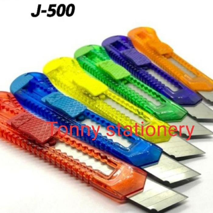 

ID TONNY STATIONERY J-500 CUTTER BESAR BENING L500 UKURAN BESAR BENING 1 LEMBAR ISI 12 PCS HEMAT