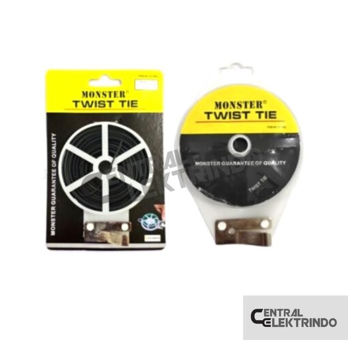 

ID KABEL TWIST TIE / MAGIC TWISTER / PENGIKAT KABEL 50M - HITAM 50 METER