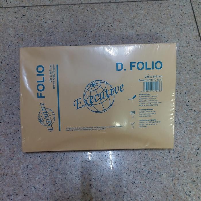 

ID AMPLOP COKLAT SAMSON FOLIO GAND 80 GR / AMPLOP COKLAT F4 GAND