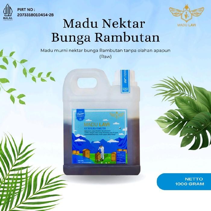 

MADU HUTAN NEKTAR BUNGA RAMBUTAN 1KG HONEY