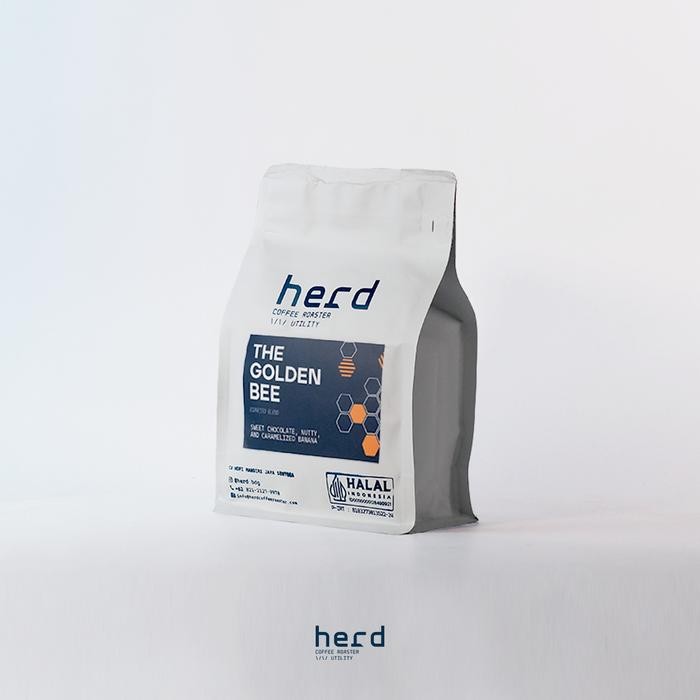 

HERD KOPI ARABIKA ROBUSTA THE GOLDEN BEE ES KOPI SUSU ESPRESSO BLEND 250 GR