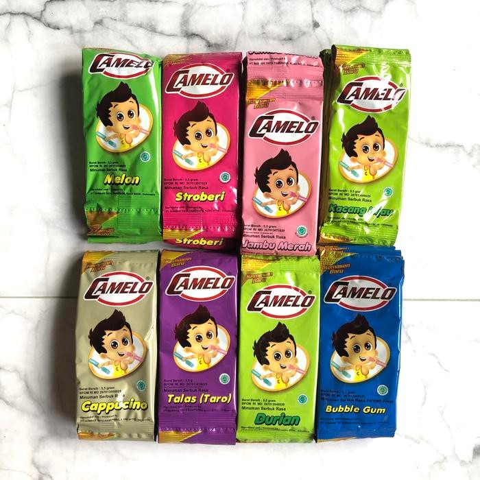 

BAHAN SUNTIK ES CAMELO SERBUK BUBUK 1 KG 180 PCS MIX RASA