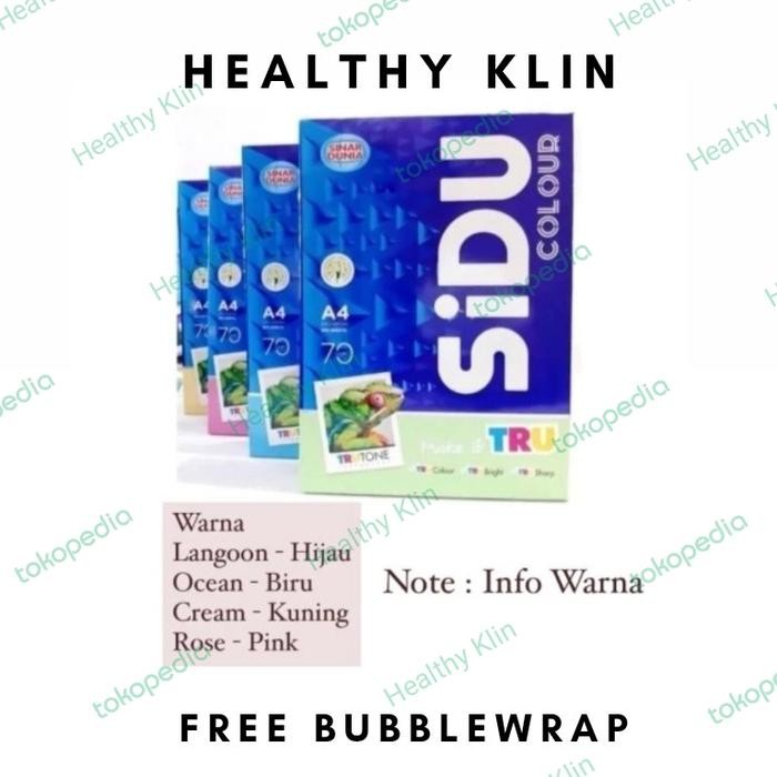 

Kertas Hvs Warna Sidu A4 70Gr Isi 500 1Rim Lembar Free Bubblewrap