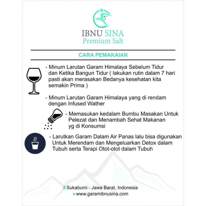 

(Allthebest) Garam Himalaya Ibnu Sina 500gr Kesehatan