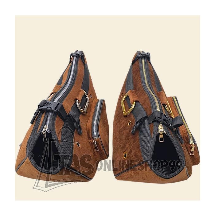 TASONLINESHOP Tas Kiso Ayam Bangkok Bahan Bulu Beludru Premium - Tas Kiso Ayam Petarung - Tas