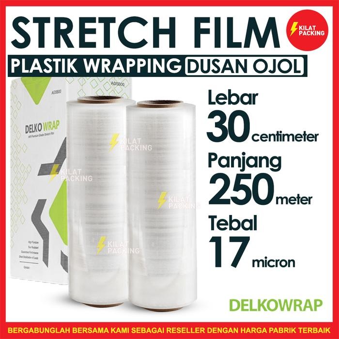 

Stretch Film Bening 30 CM x 250 M 1 Dus. isi 12 roll DUS ISI 12 ROLL KHUSUS OJOL