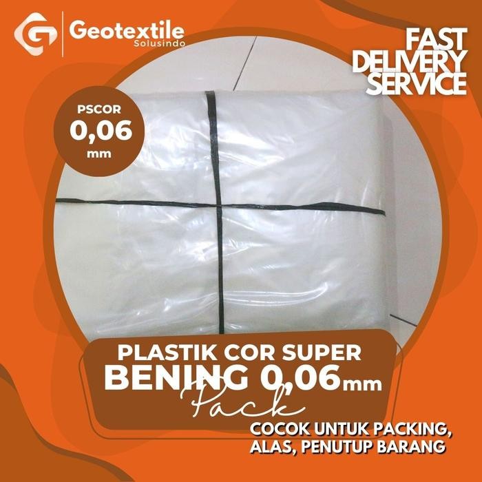 

Plastik COR SUPER BENING 0.06mm Corza Bening Pack Plastik Bening