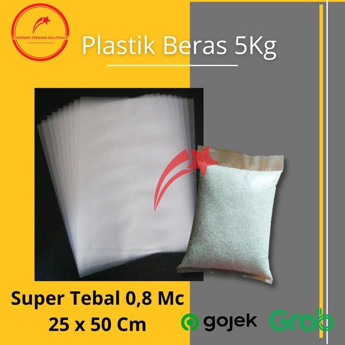 

Kantong Plastik Beras 5 kg Plastik PE 25x50 cm Tebal 0,08 (80 micron) MINIMAL ORDER 5