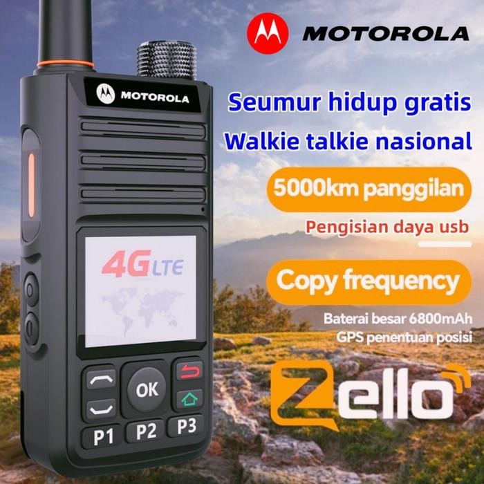 Zello global POC walkie talkie B7 ht motorola original national radio mini jarak jauh 5000 km GPS