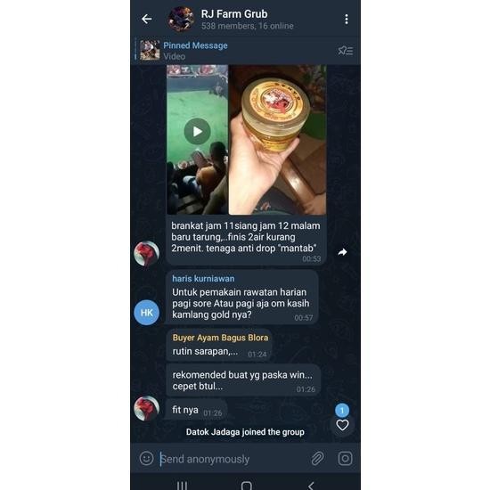 KAMLANG AYAM VITAMIN AYAM SUPLEMEN AYAM VIP KAMLANG GANAS RJ FARM JAMU