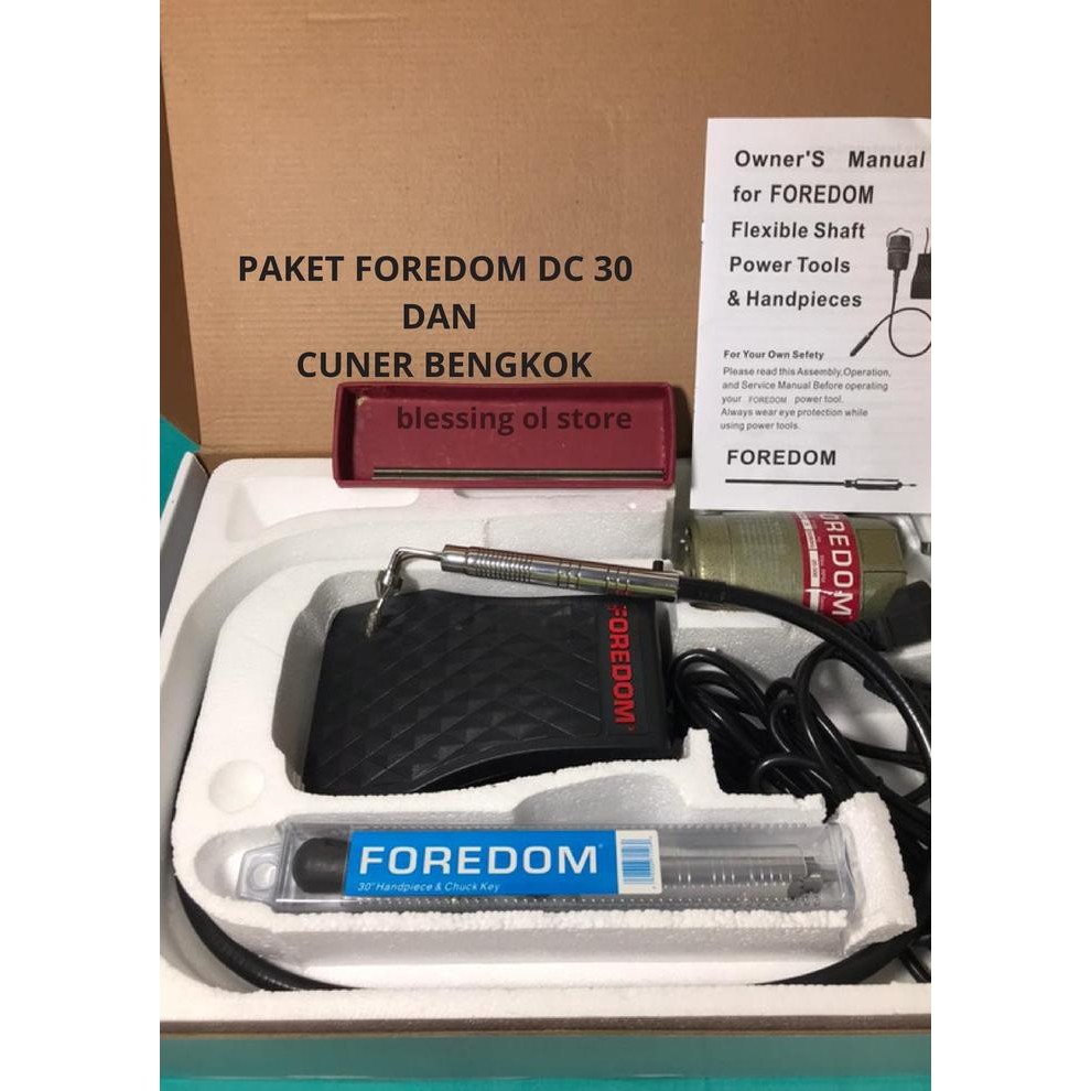 Mantab Bor Gantung Foredom / Bor Tuner Bengkok / Foredom