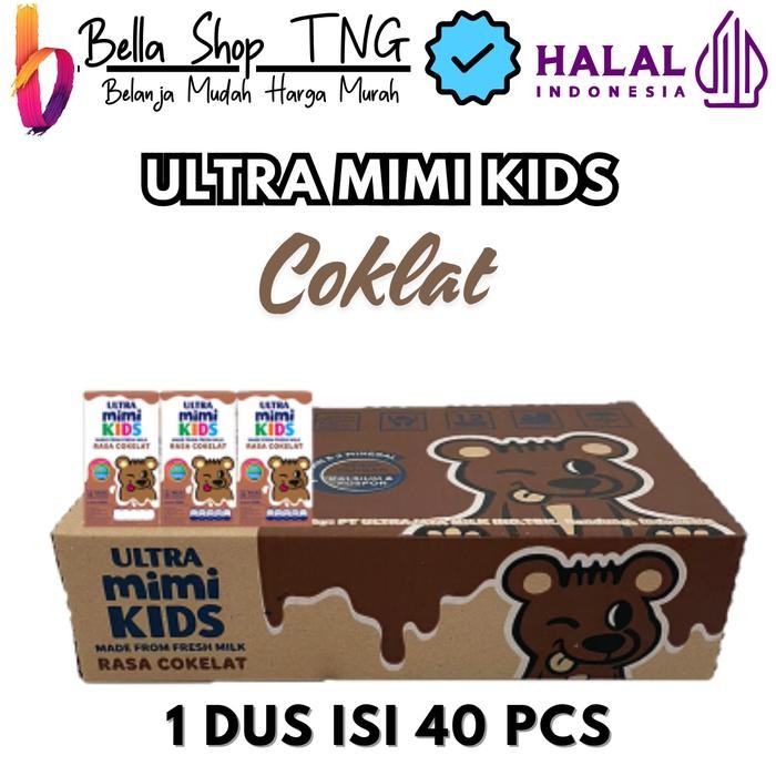 

Ultra Mimi Kids Susu UHT Cokelat Kotak 40 x 125 ml - Karton