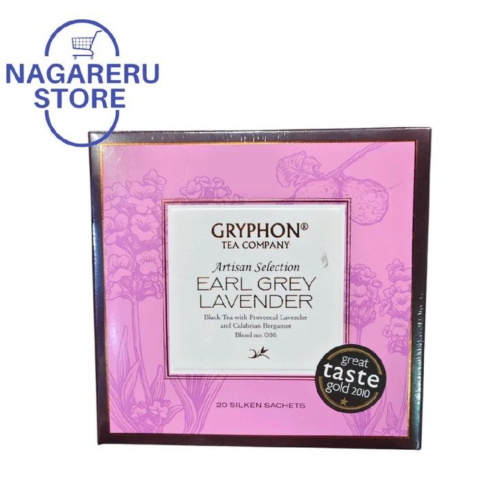 

Gryphon tea company artisan selection earl grey lavender 20 silken sachets