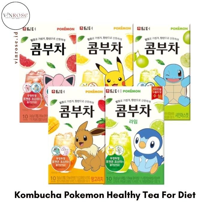 

Kombucha Pokemon Healthy Tea For Diet Korea/ Slimming Tea