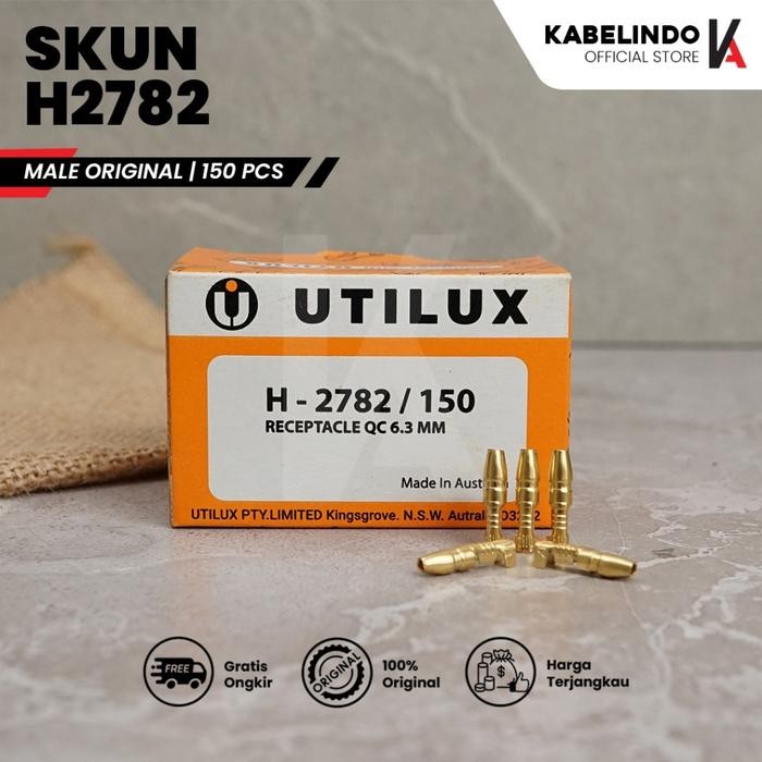 Tersedia Terminal Skun UTILUX H2782 Male Bulat Konektor Original