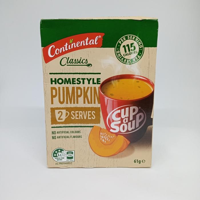 

Continental Cup A Soup Homestyle Pumpkin 2 Serves 61 Gram