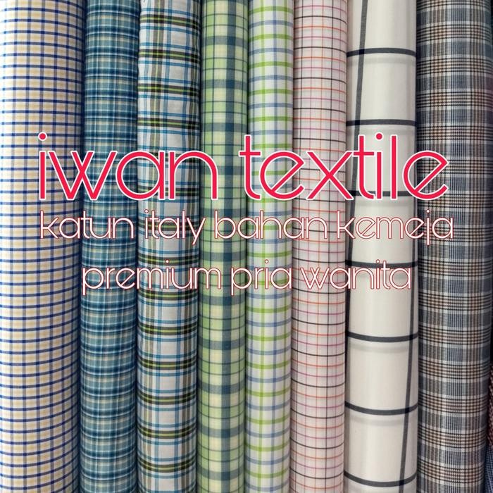 

Bahan Kain Katun Kotak Kotak Katun Italy Bahan Kemeja Import Premium