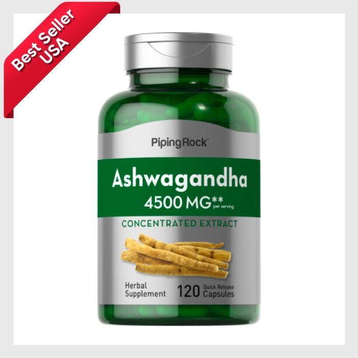 Ashwagandha 4500Mg 120 Tabs - Asli 100% Ori Merek Pipin