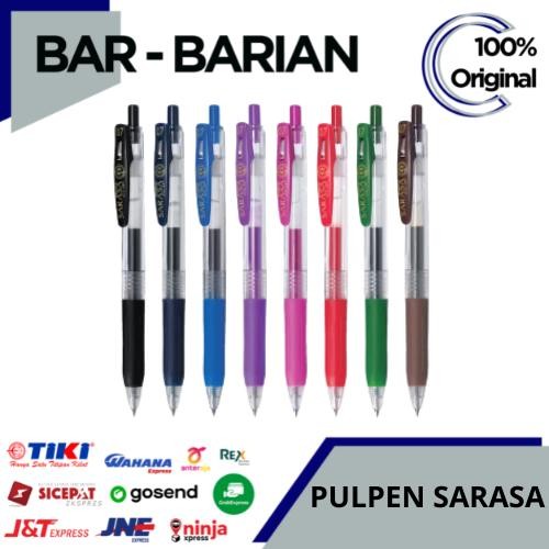 

New Pulpen Zebra Sarasa 0.5/0.7/1.0 - Hitam / Biru / Merah