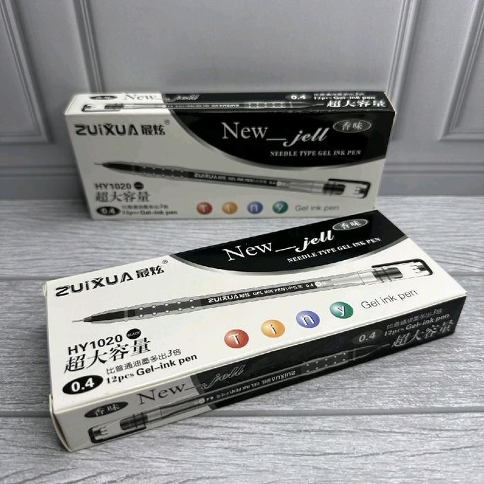 

New Azka Stationery SELUSIN ( 12 PCS ) New Gel Pulpen Zuixua 0.4 mm Gel Pen Zuixua / Van-Art 0.4mm