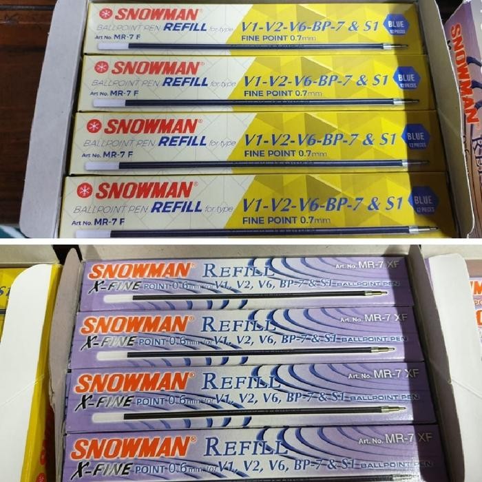 

New [LUSIN] ISI REFILL PULPEN V1, V2, V6, BP-7 & S1 - 0.6/0.7M