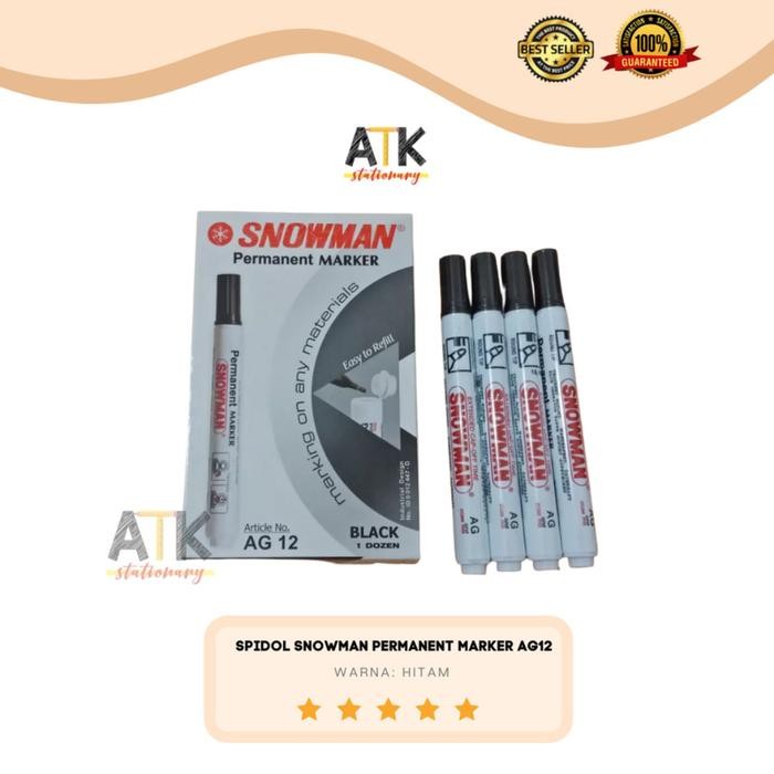 

New Spidol Snowman AG12 Permanent Marker ( 1 pcs) atk