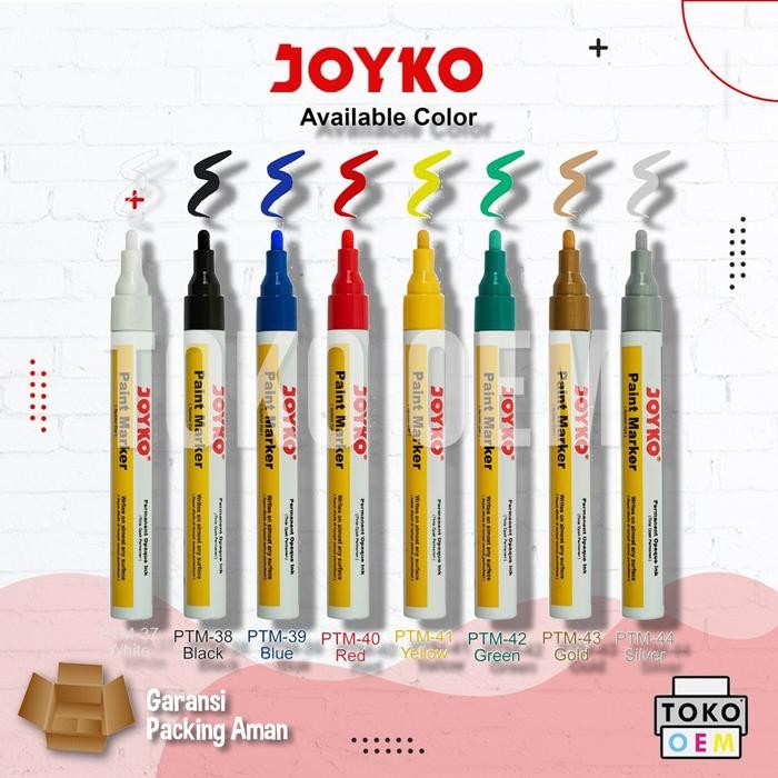 

New Joyko Paint Marker Spidol Cat Permanen PTM 37-44