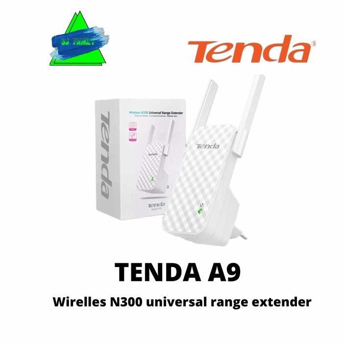 ID'' TENDA A9 WIRELESS N300 UNIVERSAL WIFI RANGE EXTENDER