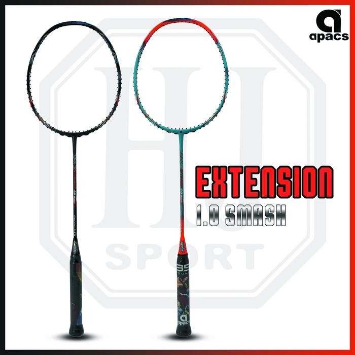 RAKET ORIGINAL BADMINTON APACS EXTENSION 1.0 SMASH BONUS SENAR DAN TAS TERLARIS